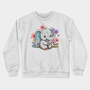 Cute elephant Crewneck Sweatshirt